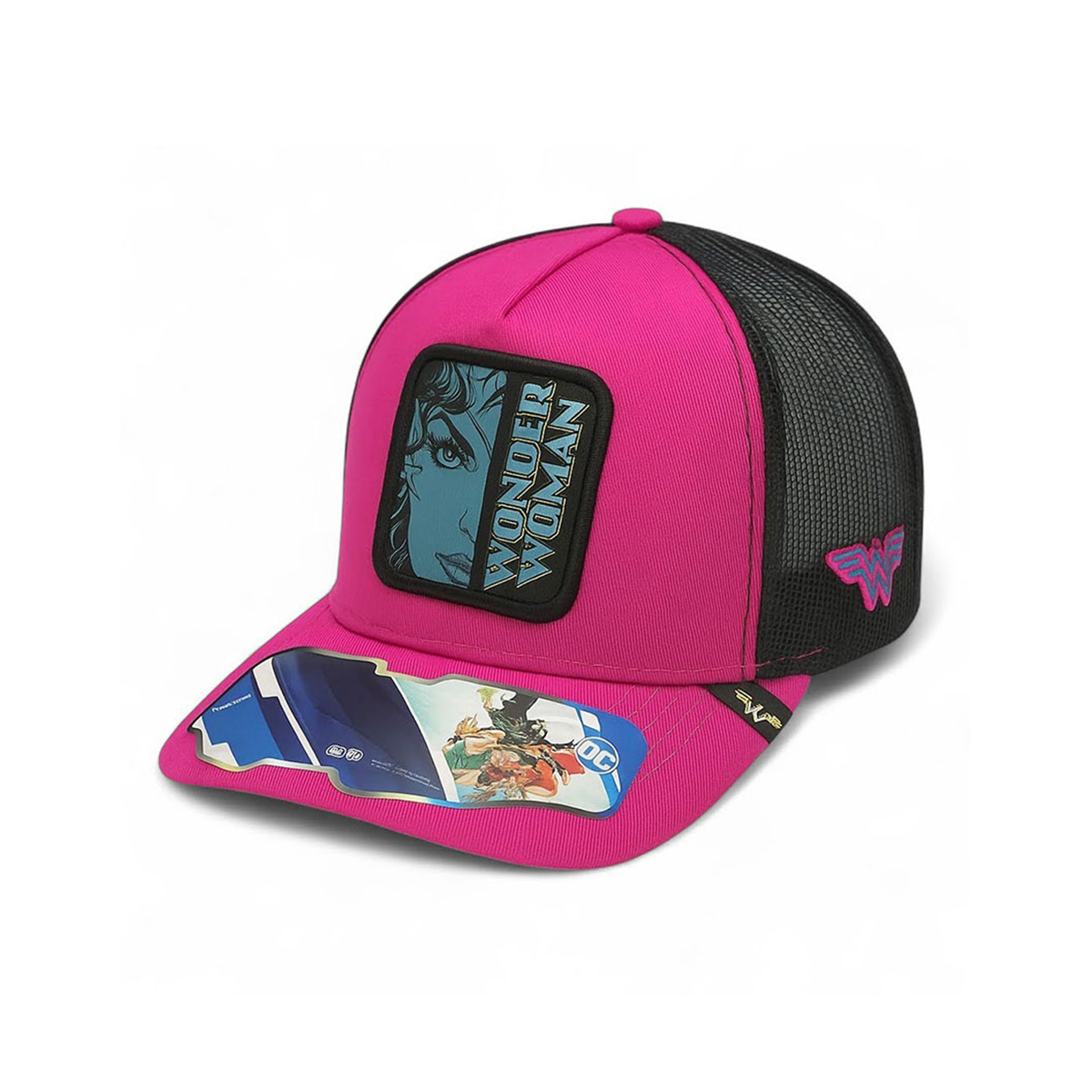 Foto 2 pulgar | Gorra Mujer Maravilla Dc Comics Trucker Ajustable Con Malla