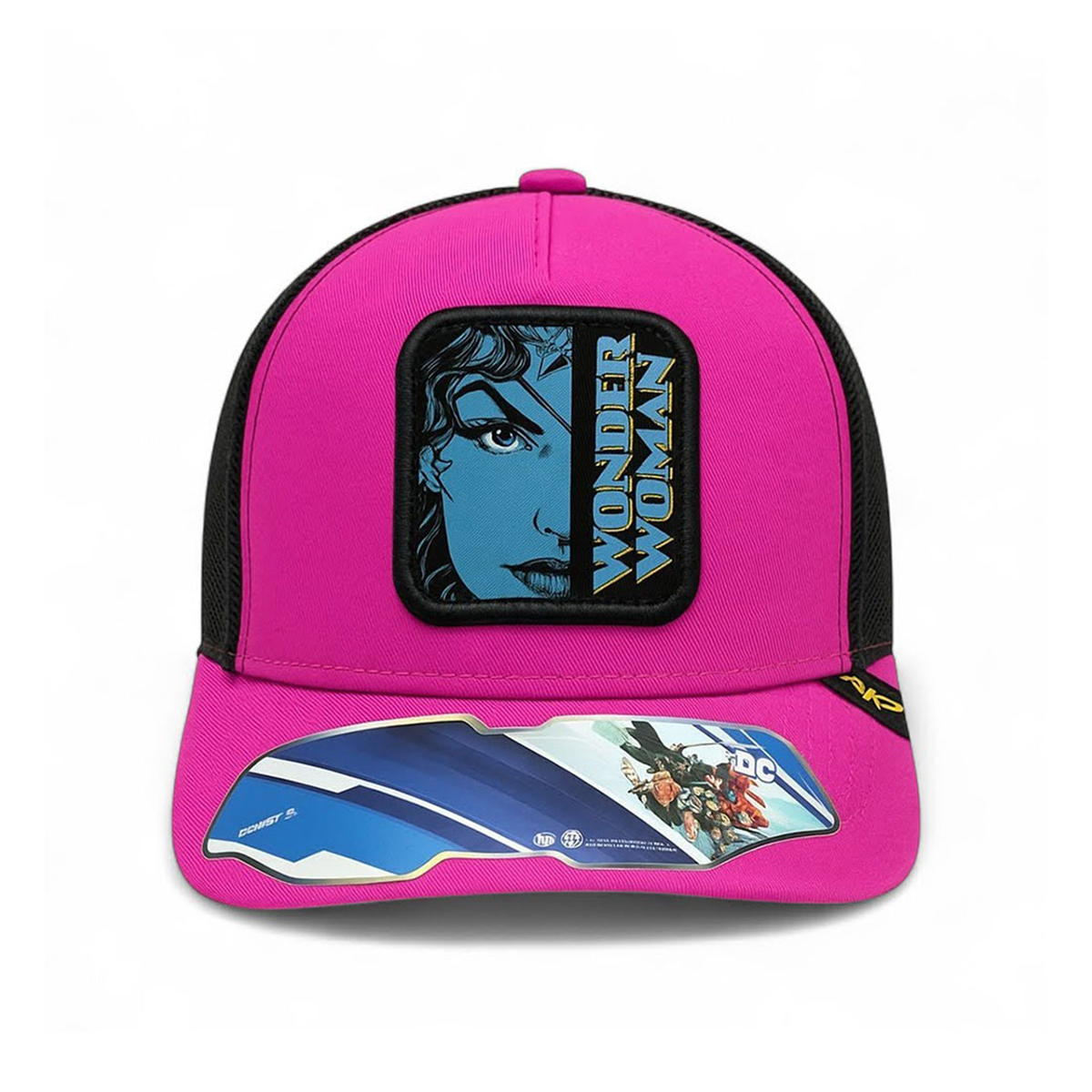 Foto 4 pulgar | Gorra Mujer Maravilla Dc Comics Trucker Ajustable Con Malla