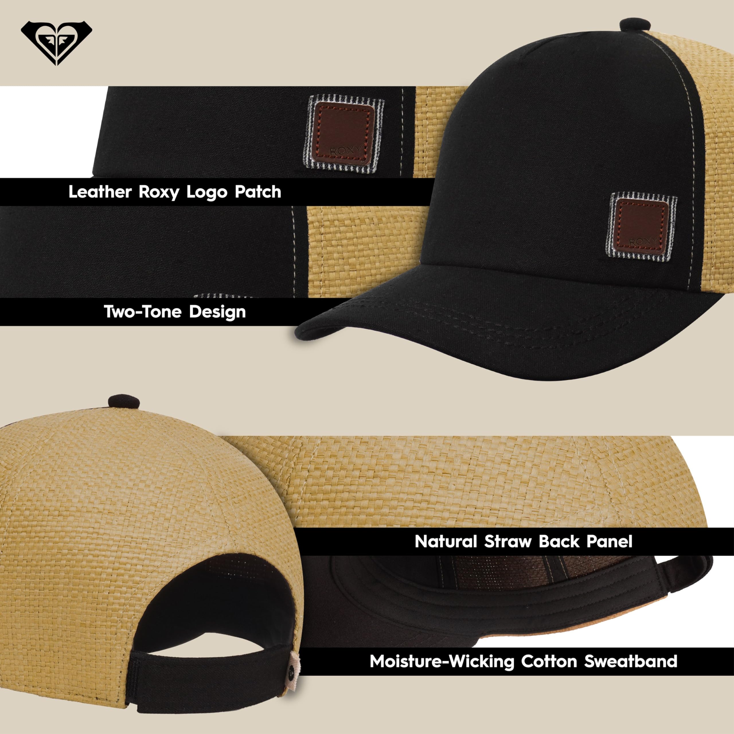 Foto 5 | Gorra Roxy Incognito Anthracite Para Mujer - Venta Internacional.