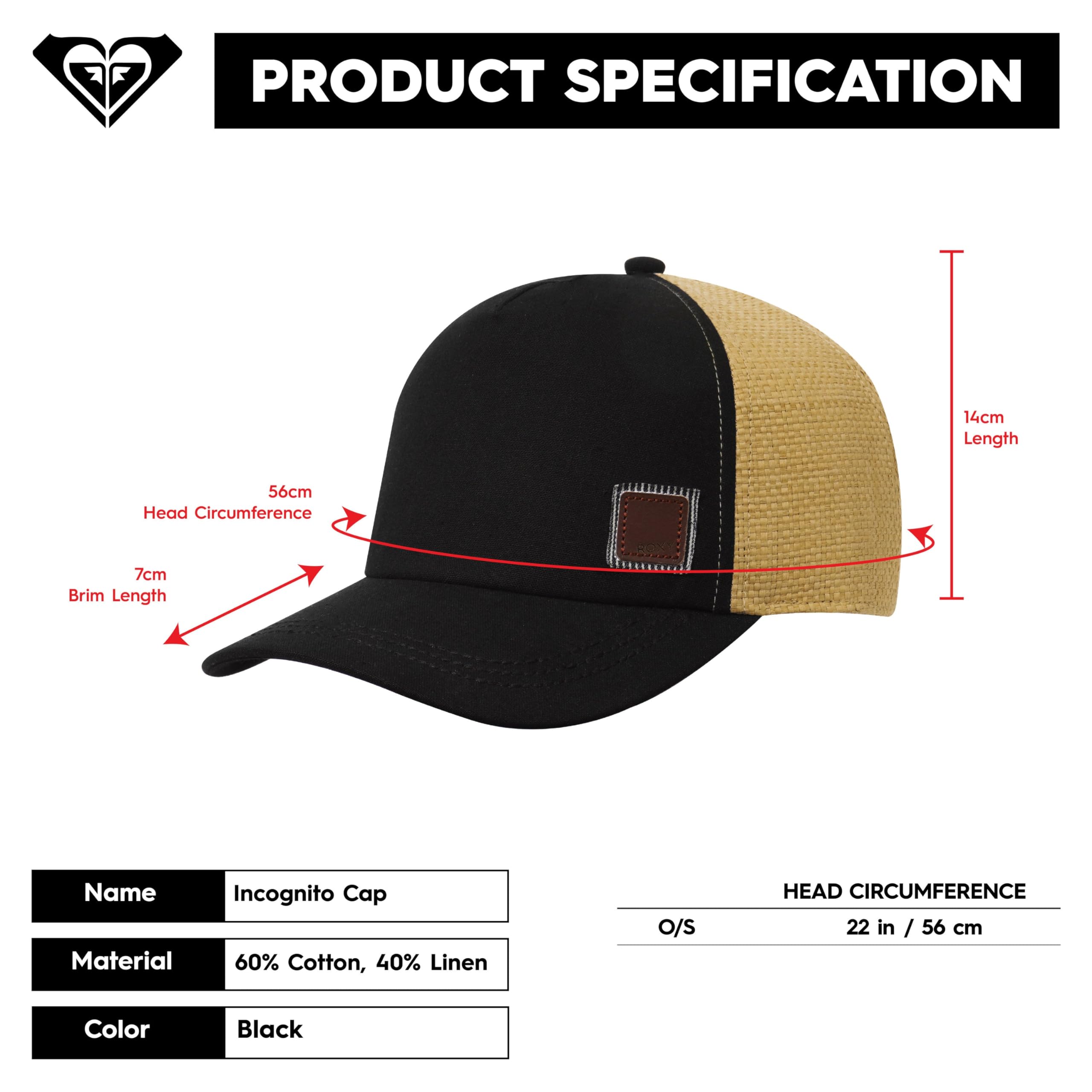 Foto 7 pulgar | Gorra Roxy Incognito Anthracite Para Mujer - Venta Internacional.