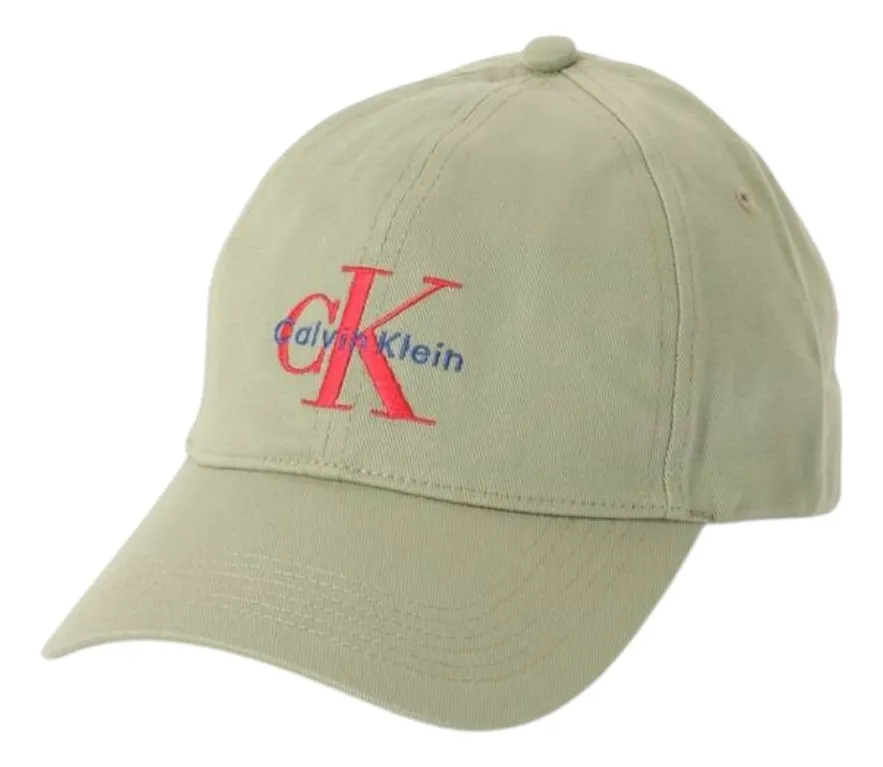 Foto 2 pulgar | Gorra Calvin Klein Verde Olivo Logo Ajustable Unisex -  Original