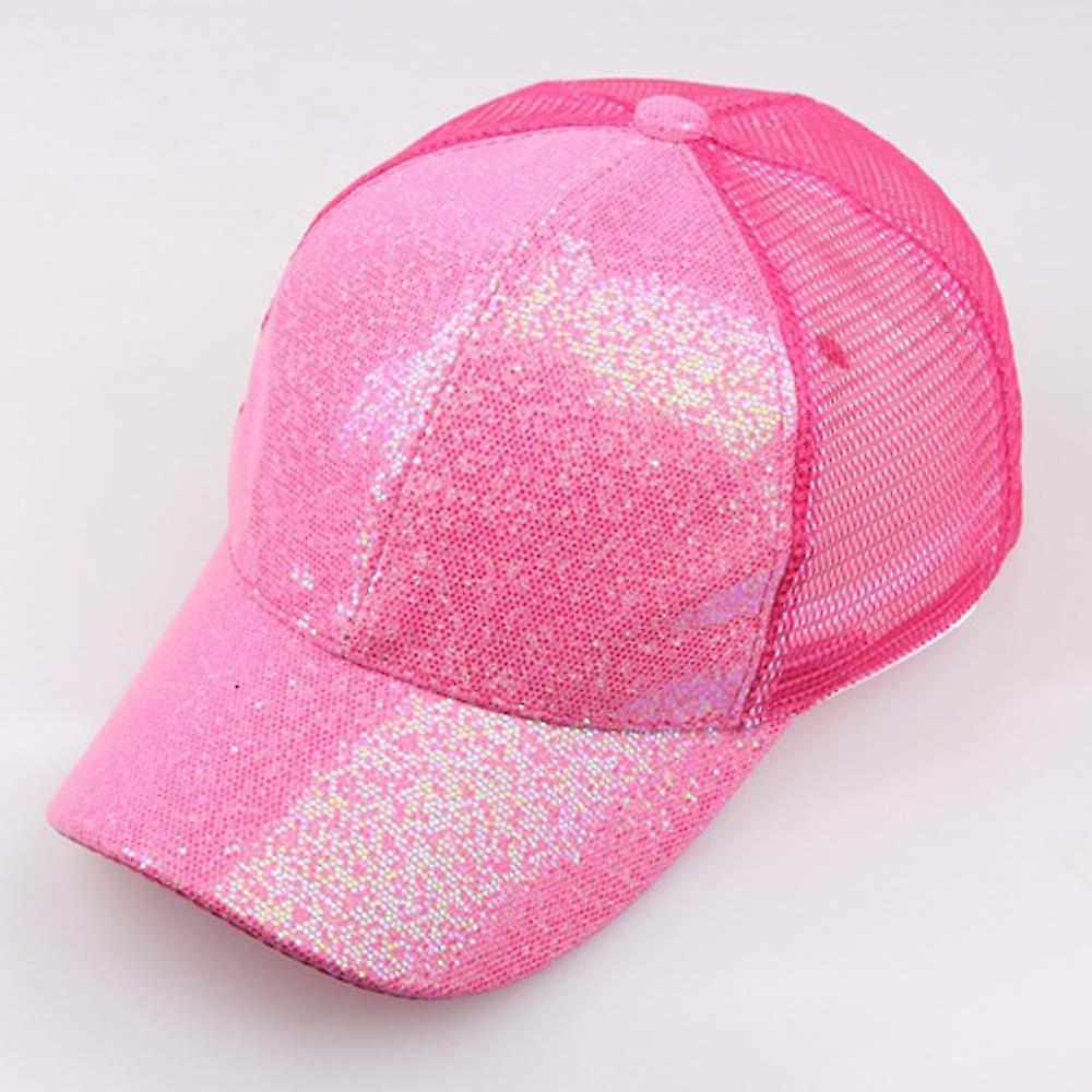 Foto 2 pulgar | Gorra De Béisbol Huoguo  Con Lentejuelas  Moño Desordenado Y Brillante  Sombrero Para Mujer - Venta Internacional.