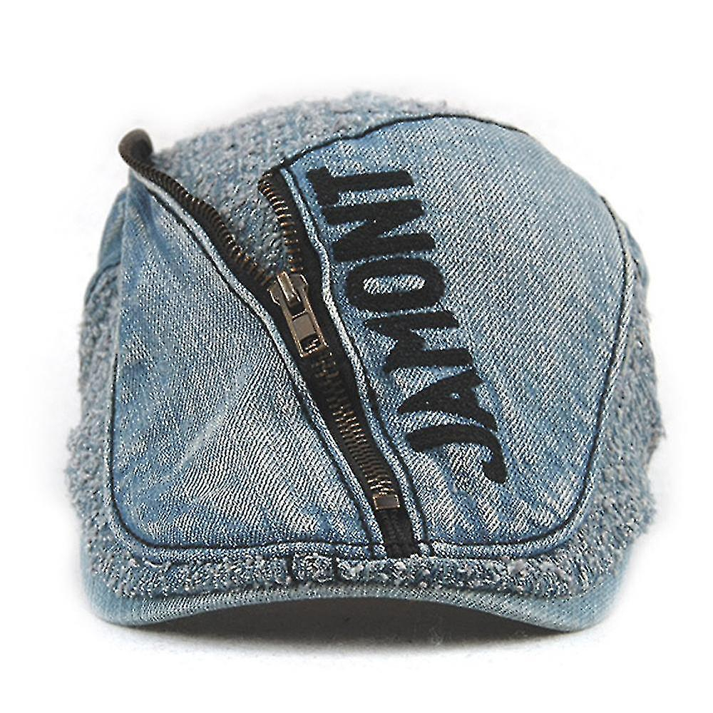 Foto 2 | Gorro De Sol Huoguo Bordado Con Pico Para Mujer  Con Cremallera  Naranja - Venta Internacional.