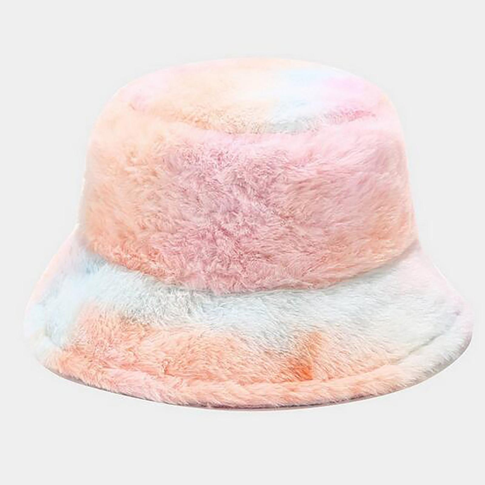 Foto 3 pulgar | Gorro De Pescador Huoguo Rainbow Plush De Invierno Para Mujer - Venta Internacional.