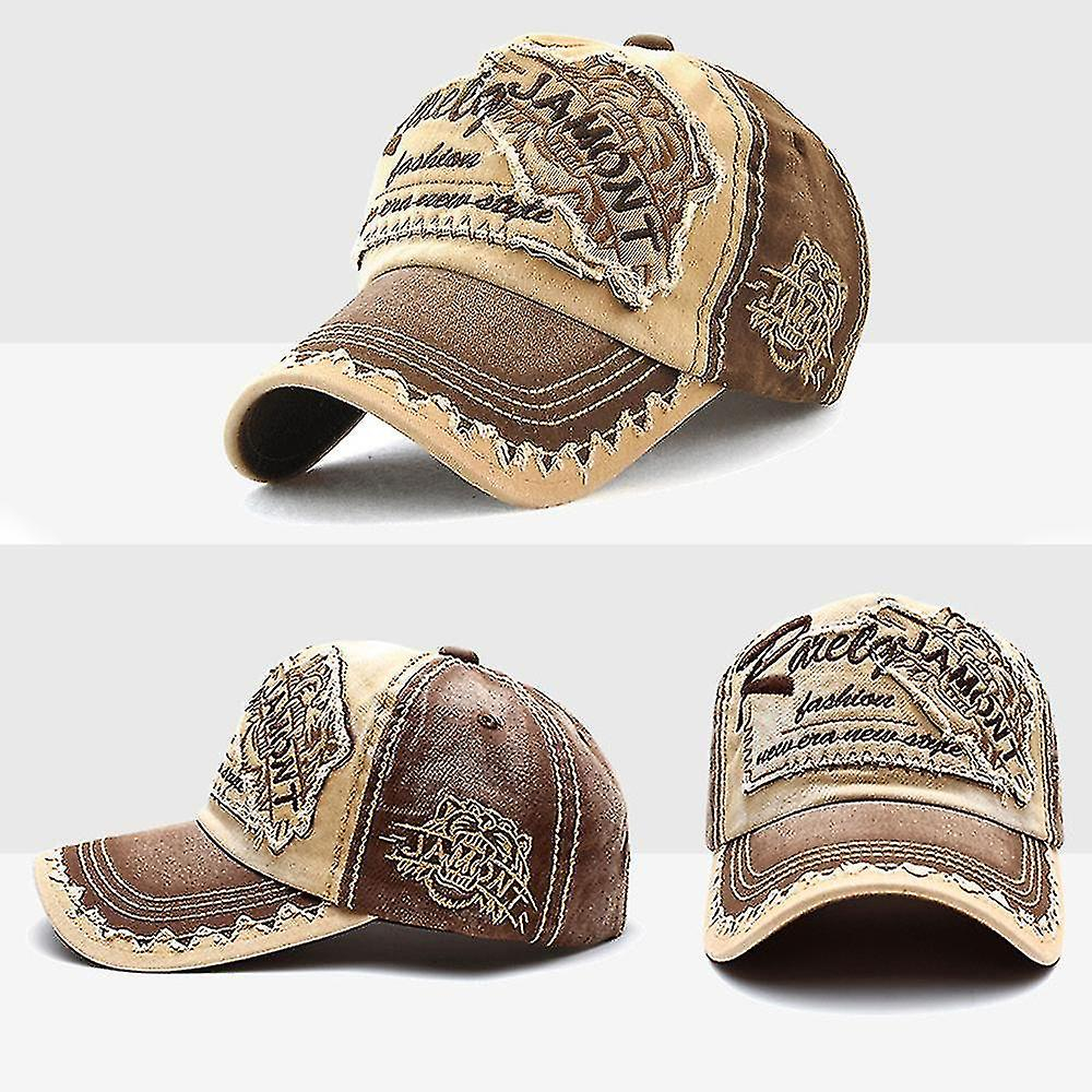 Foto 4 pulgar | Gorra De Béisbol Con Visera Huoguo  Bordada Con Cabeza De Tigre  Azul - Venta Internacional.