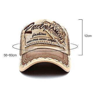 Foto 4 | Gorra De Béisbol Con Visera Huoguo Bordada Con Cabeza De Tigre Azul - Venta Internacional.