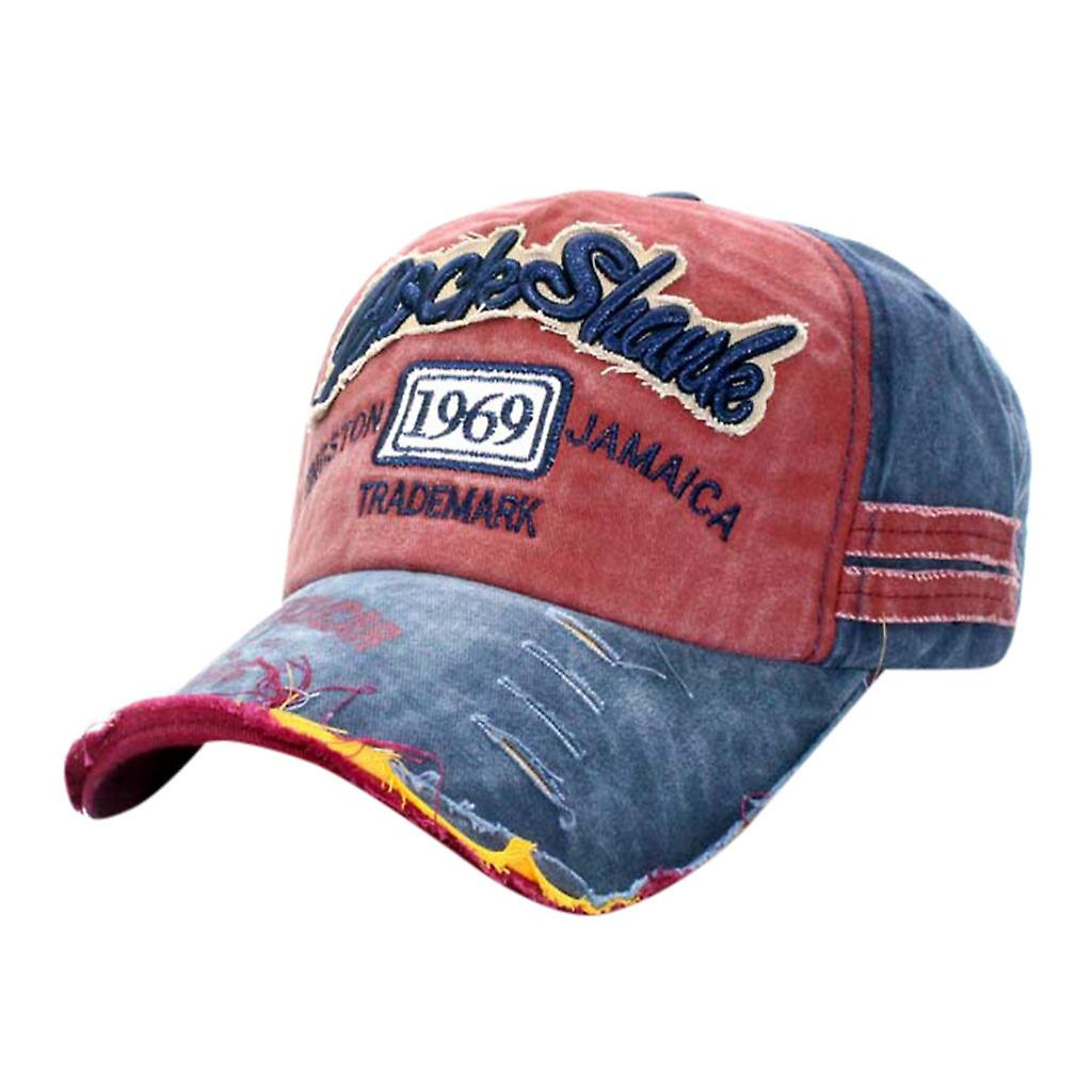 Foto 2 pulgar | Gorra De Béisbol Huoguo Vintage Denim Desgastada Para Hombre Y Mujer - Venta Internacional.