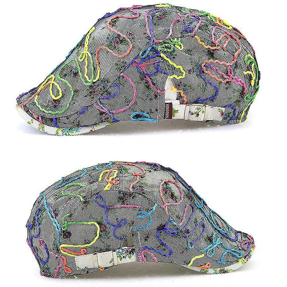 Foto 3 pulgar | Gorra Huoguo Para Mujer  De Verano  Casual  De Sarga De Algodón  Color Blanco - Venta Internacional.