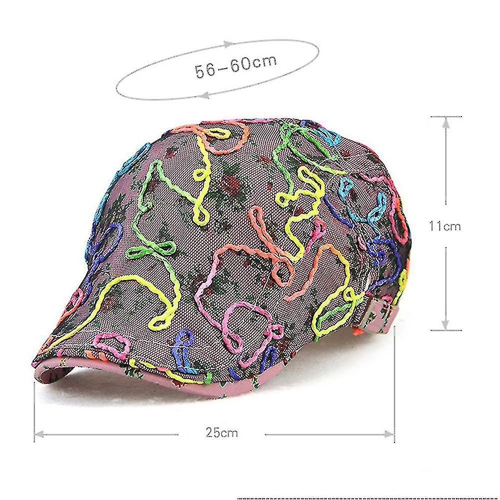 Foto 5 pulgar | Gorra Huoguo Para Mujer  De Verano  Casual  De Sarga De Algodón  Color Blanco - Venta Internacional.