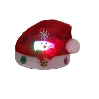 Foto 2 | Gorro De Disfraz Huoguo Tomte Con Capucha Con Motivo Parpadeante De Muñeco De Nieve - Venta Internacional.