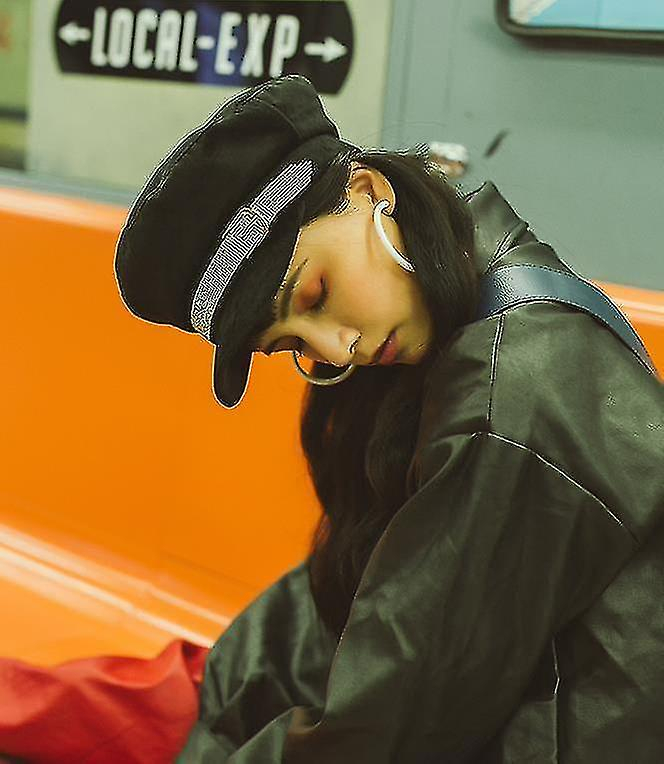 Foto 4 pulgar | Gorra Militar Huoguo  De Algodón  Estilo Marinero  De Otoño  Para Mujer - Venta Internacional.