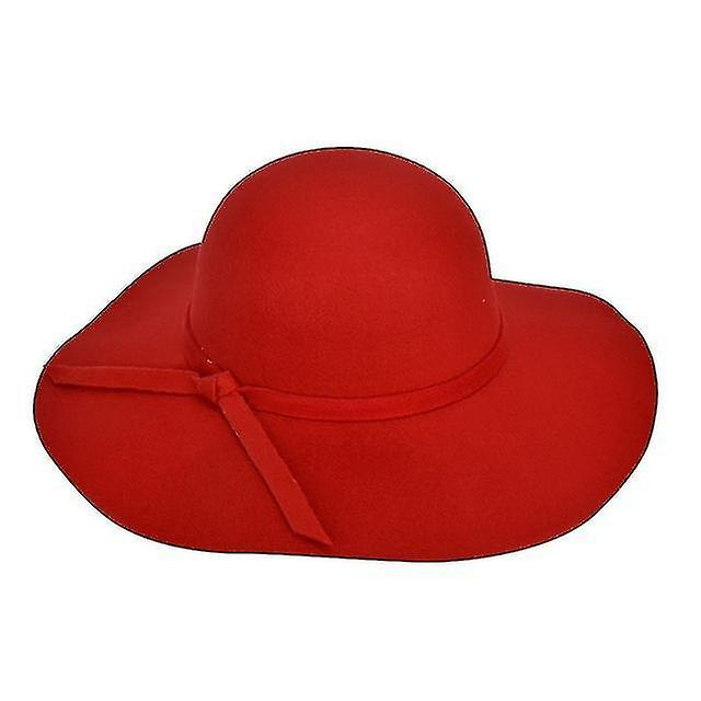 Foto 1 | Gorro Huoguo  De Lana Suave Y Retro  A La Moda Para Mujer  Rojo - Venta Internacional.