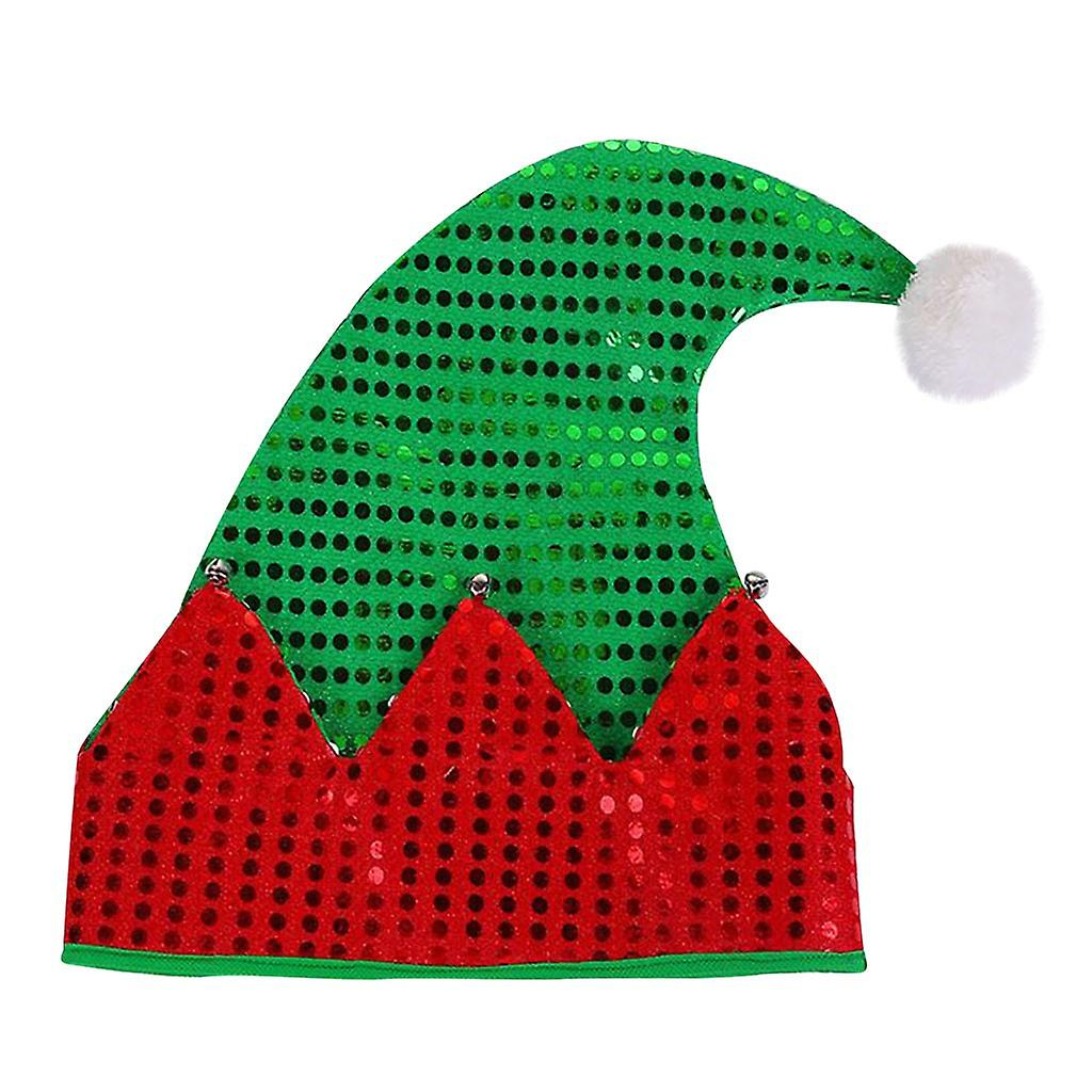 Foto 2 pulgar | Gorro De Navidad Huoguo Fashion Verde Rojo Poliéster Adulto - Venta Internacional.