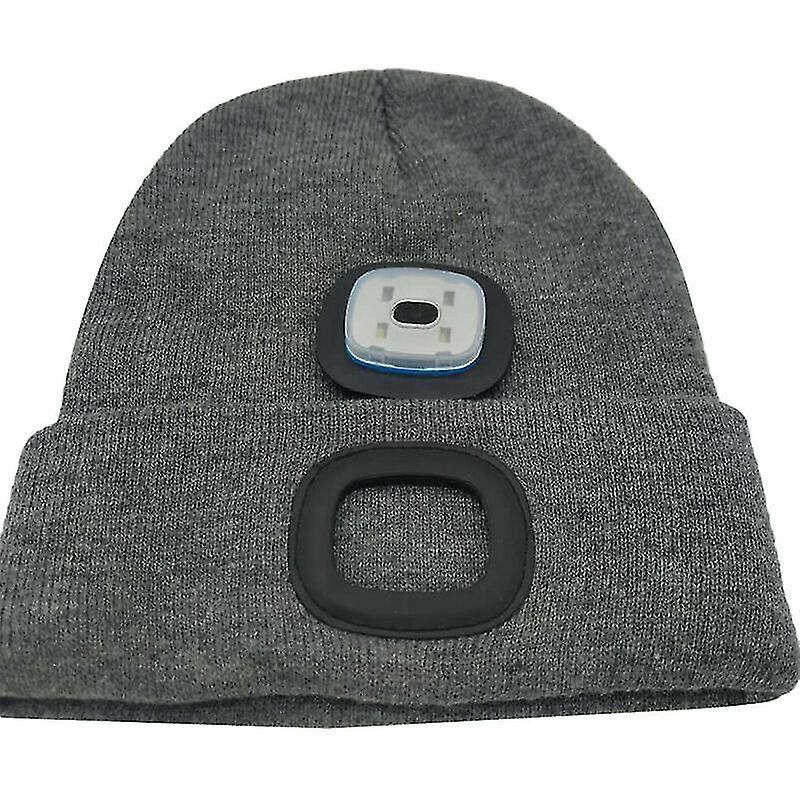 Foto 1 | Gorro Blanket Huoguo De Punto Cálido Con Luz Led Para Invierno  Gris - Venta Internacional.