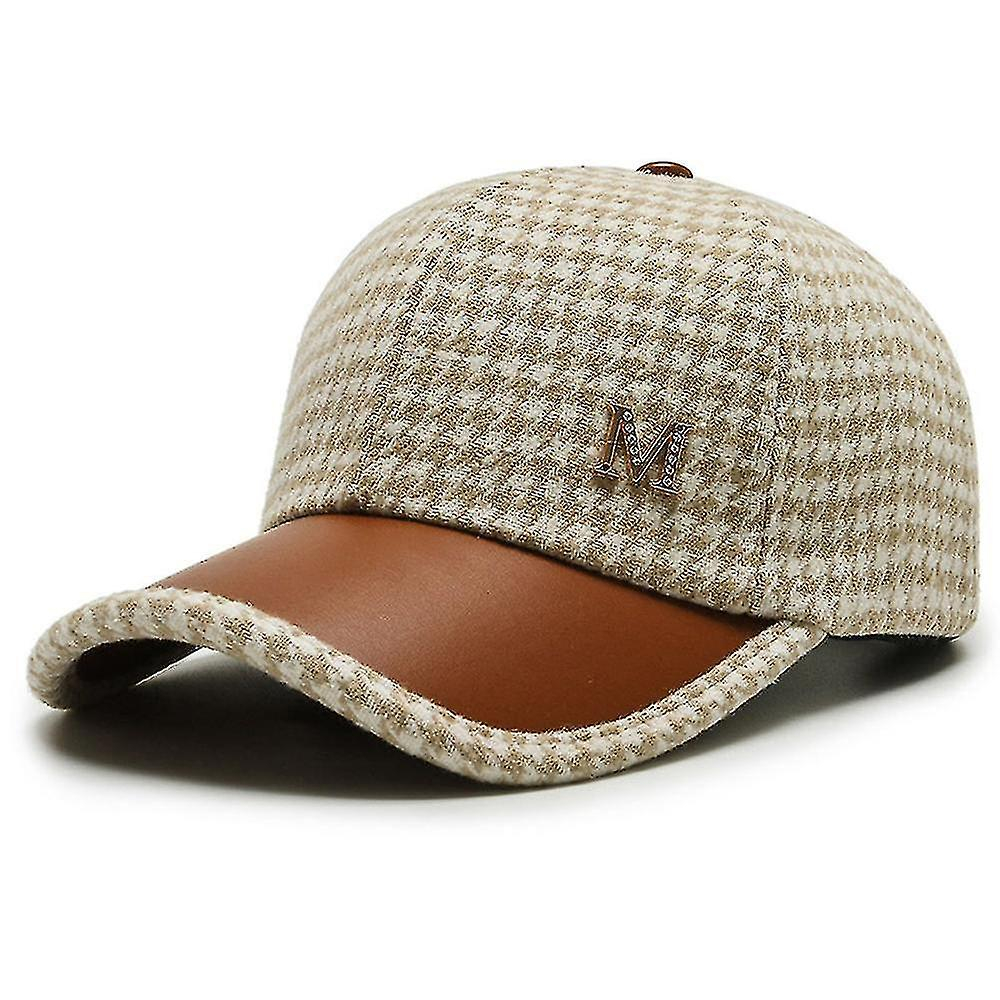 Foto 2 pulgar | Gorra Huoguo  Británica  Retro  Casual  Con Ala Curva Para Mujer - Venta Internacional.