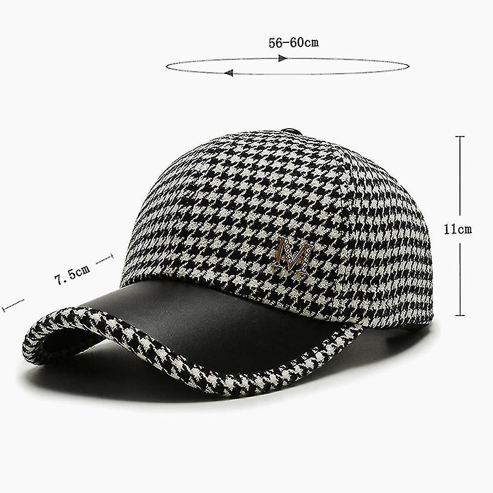 Foto 5 pulgar | Gorra Huoguo  Británica  Retro  Casual  Con Ala Curva Para Mujer - Venta Internacional.