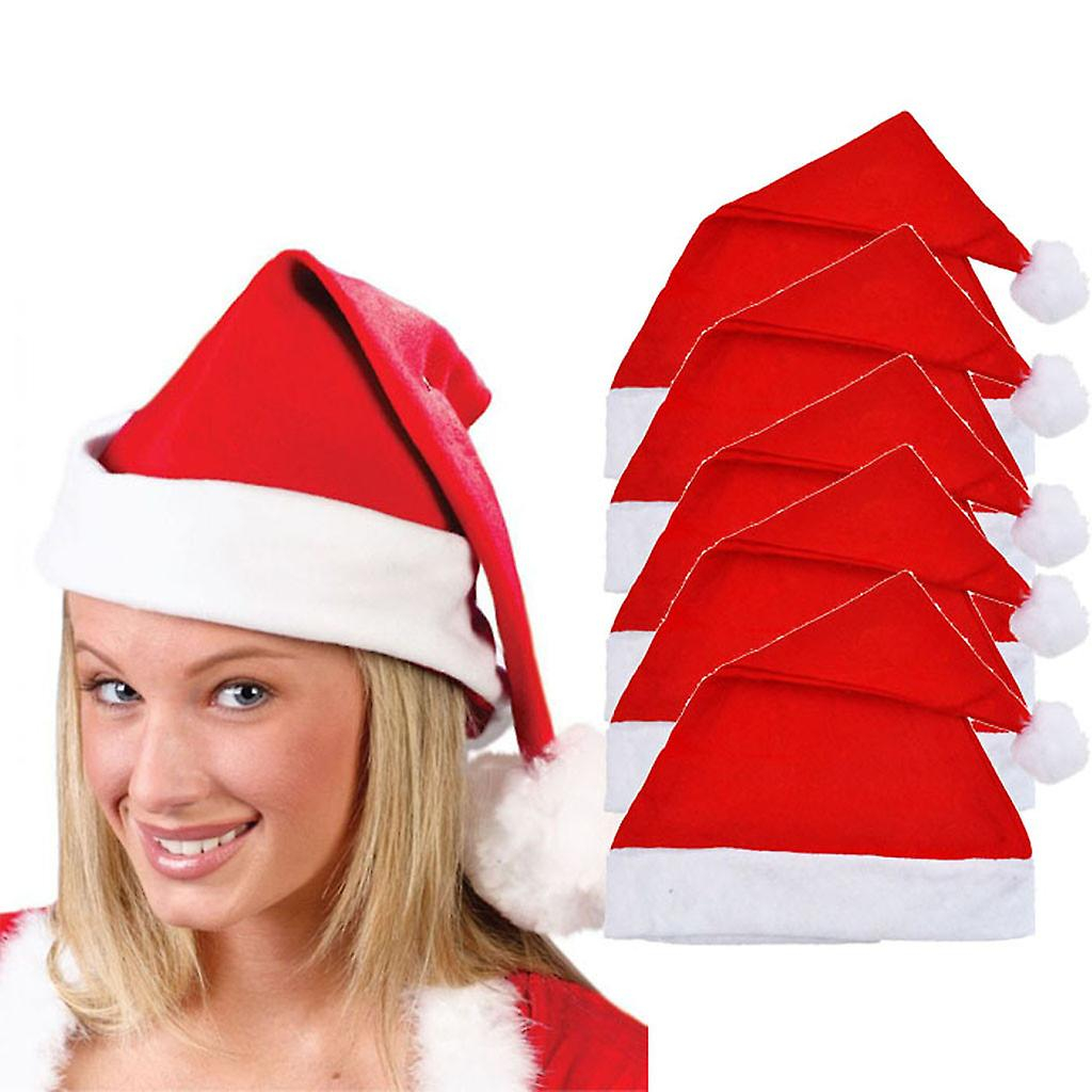 Foto 2 pulgar | Gorra Huoguo  Papá Noel  Novedosa Gorra Roja Para Fiesta De Navidad  5 Unidades - Venta Internacional.