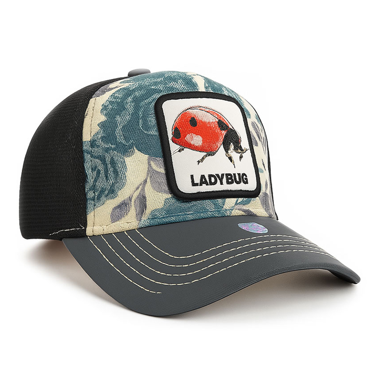 Foto 2 pulgar | Gorra Knite Ladybug Cachucha Mujer Visera Tornasol