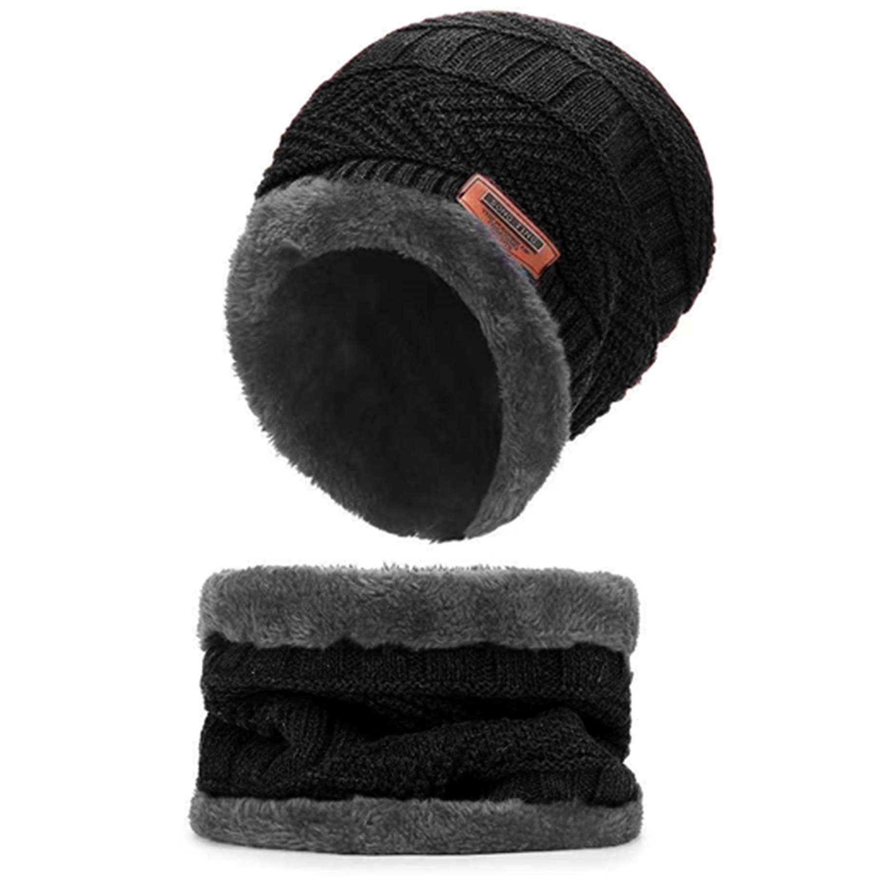 Foto 2 | Gorro de Invierno con Bufanda Bluelander a Prueba de Viento color Negro con Forro de Lana