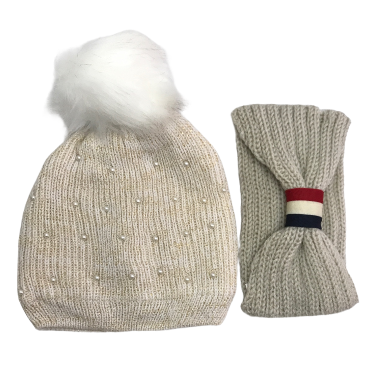 Gorro con Perlas para Dama Valiz Fh1002 Blanco