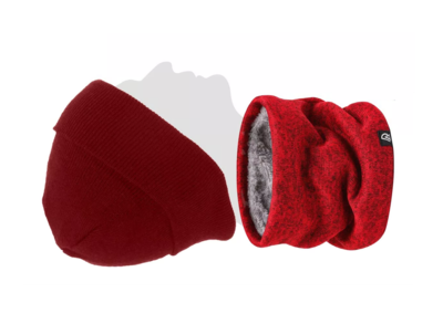 Foto 3 | Gorro + Bufanda Tejidos Unisex 2 Piezas Rojas