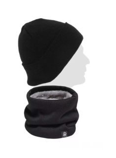 Foto 3 | Conjunto de Gorro y Bufanda Tejidos para Frio Invierno Unisex 2 pzas