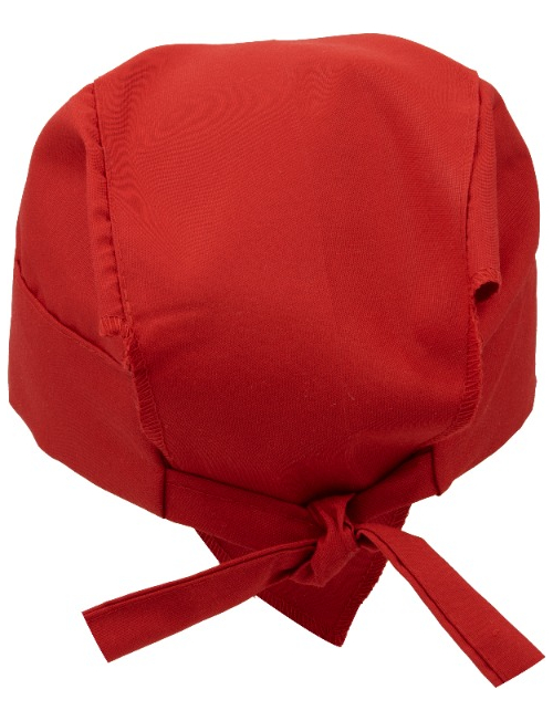 Gorro Médico Quirúrgico Tela Antifluido Liso Y Estampado, Rojo