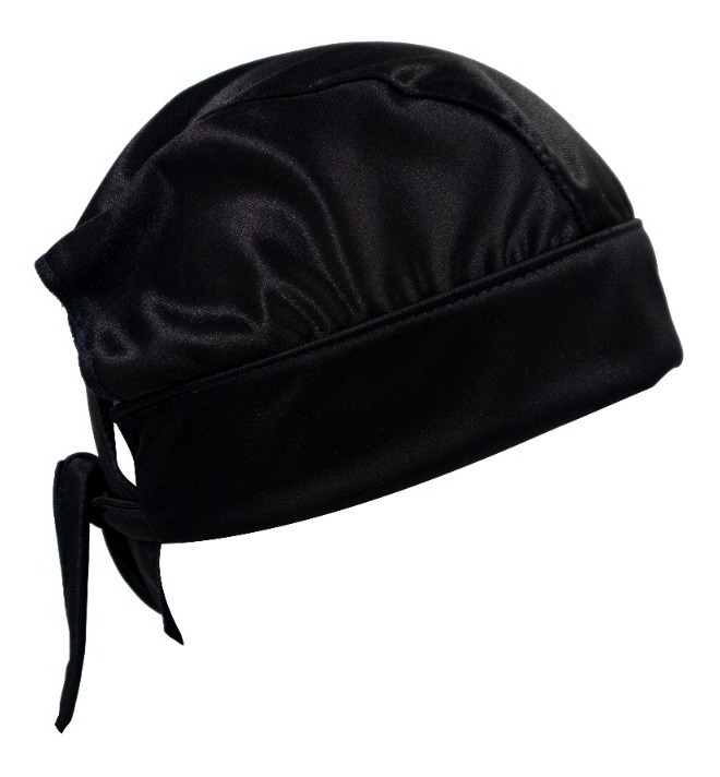 Gorro Médico Quirúrgico Tela Antifluido Liso Y Estampado Negro Brillante