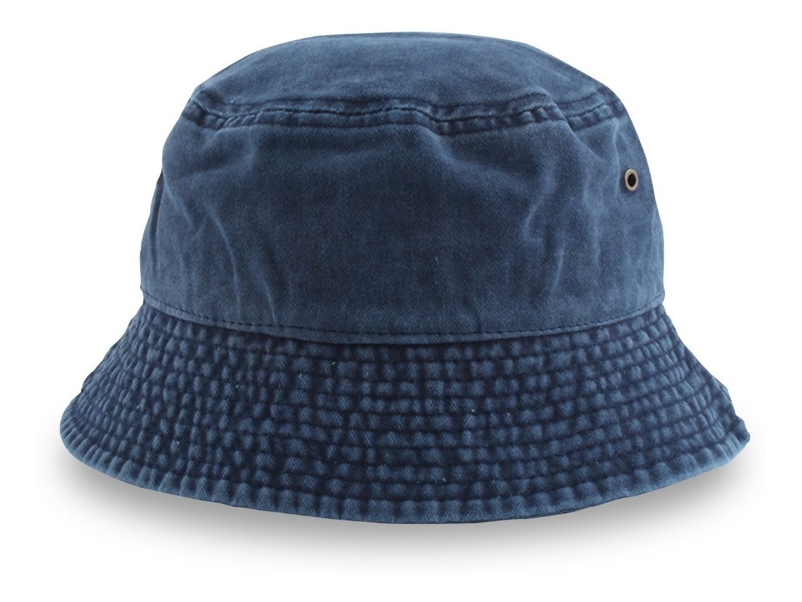 Foto 2 pulgar | Gorro Pescador Vintage Deslavado Bucket Hat Hipster Vedicci color Azul