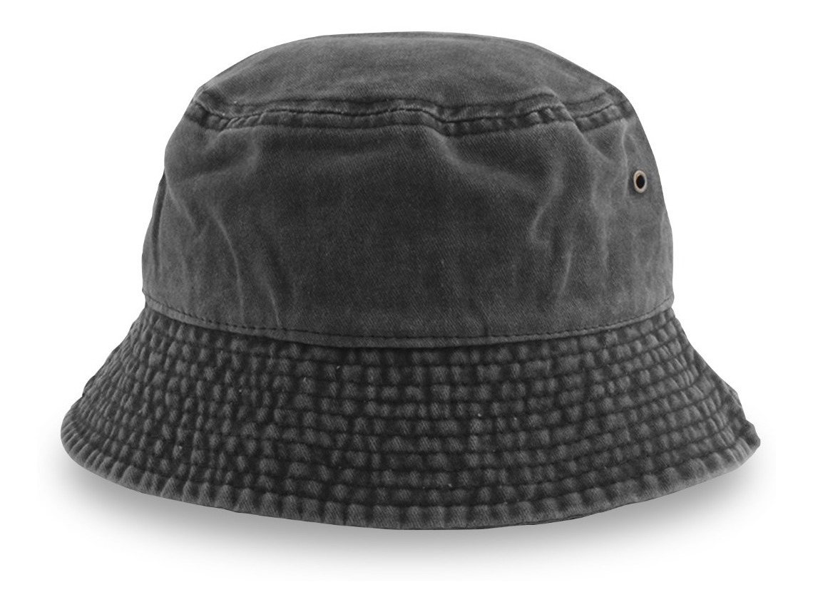 Gorro Pescador Vintage Deslavado Negro Vedicci - Estilo Aesthetic