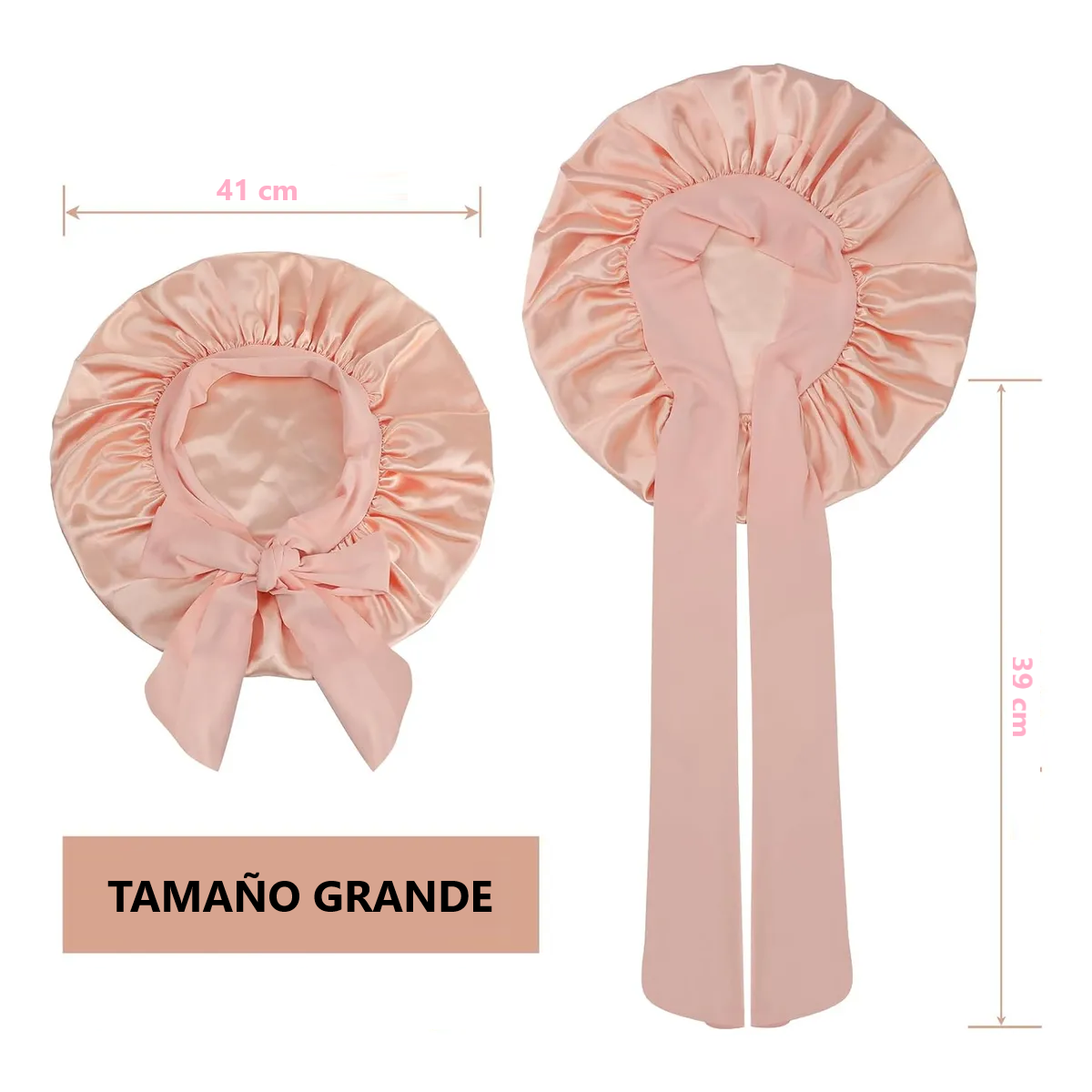 Foto 4 pulgar | Gran Gorro De Seda Para Dormir Eo Safe Imports Esi-18654 Rosa