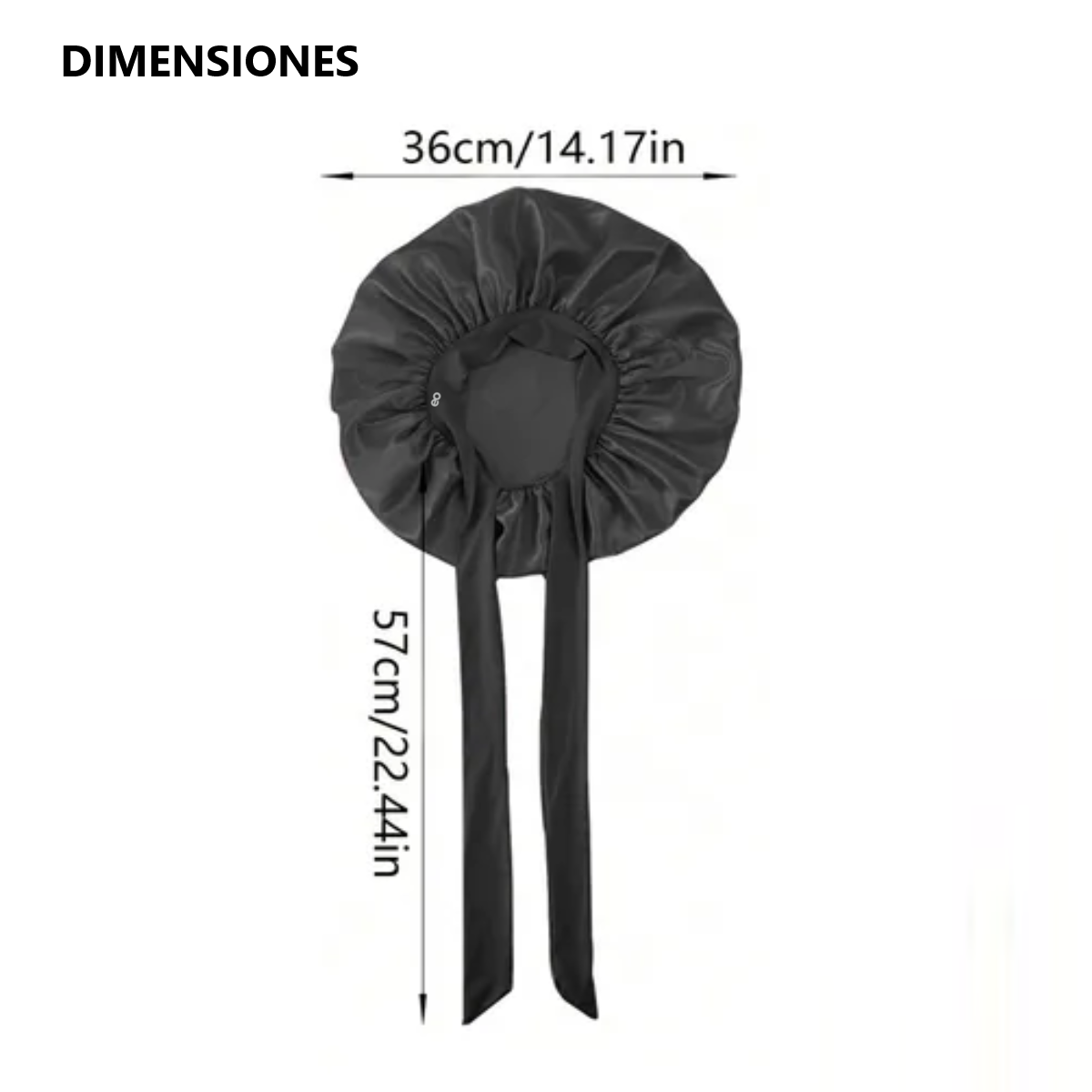Foto 4 pulgar | Gorro De Seda Para Dormir Y Máscara De Ojos 2pzs Eo Safe Imports Esi-18652 Negro