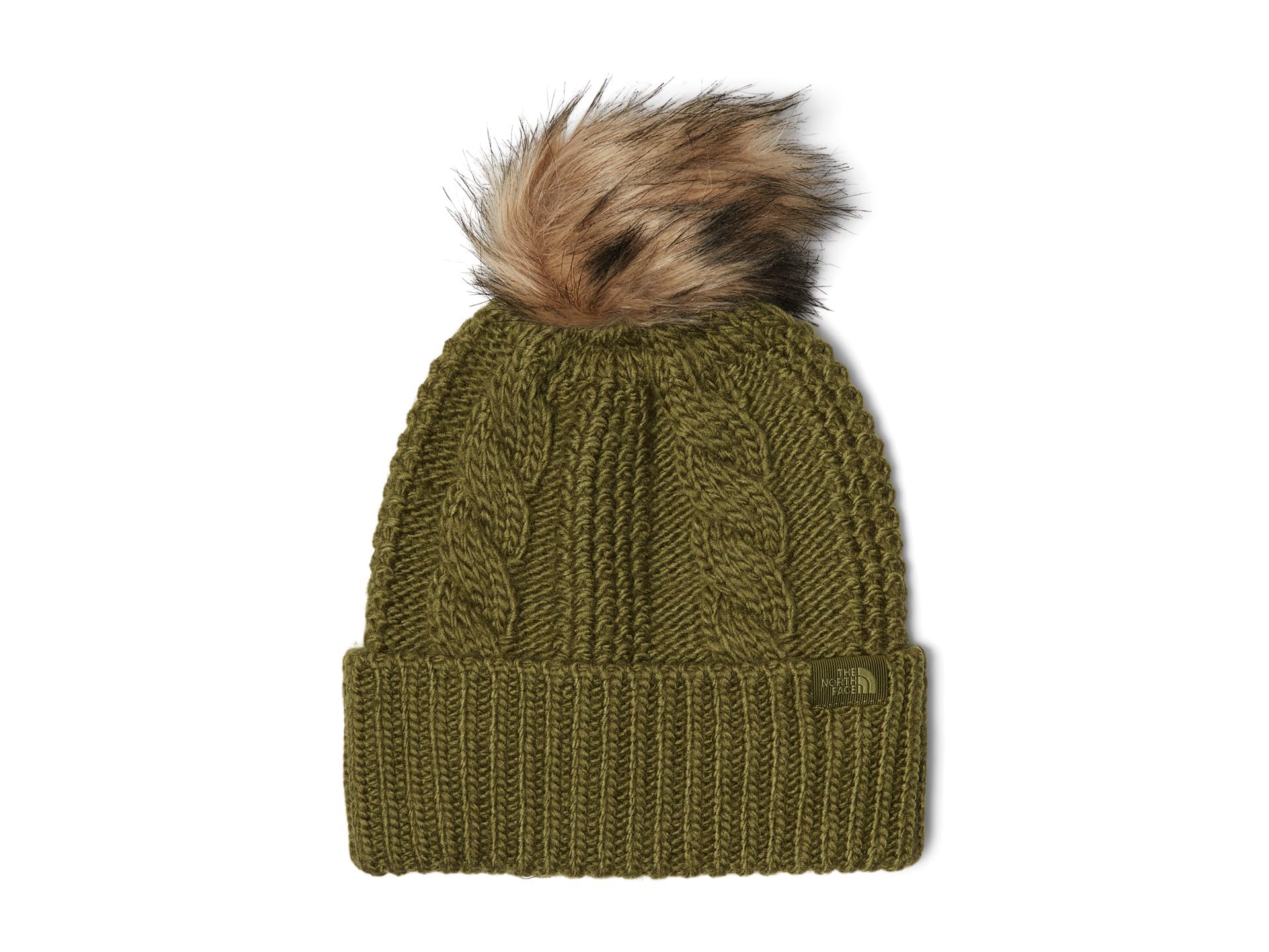 Foto 2 pulgar | Gorro The North Face Oh Mega Fur Pom Para Mujer, Color Oliva - Venta Internacional.