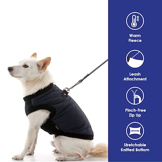 Foto 3 | Chaleco Gooby Fashion Para Perros Grandes, Color Negro, De Invierno - Venta Internacional.