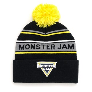 Foto 1 | Gorro De Invierno Beanie Con El Logotipo De Monster Jam, Negro Y Amarillo, Para Adulto - Venta Internacional.