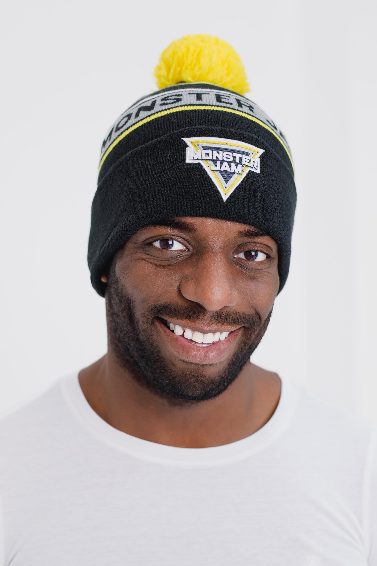Foto 3 pulgar | Gorro De Invierno Beanie Con El Logotipo De Monster Jam, Negro Y Amarillo, Para Adulto - Venta Internacional.
