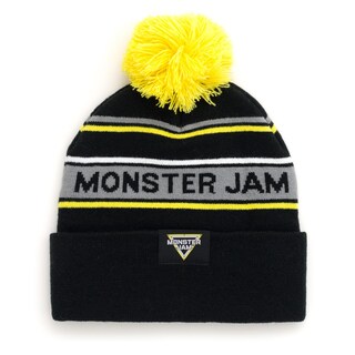 Foto 3 | Gorro De Invierno Beanie Con El Logotipo De Monster Jam, Negro Y Amarillo, Para Adulto - Venta Internacional.