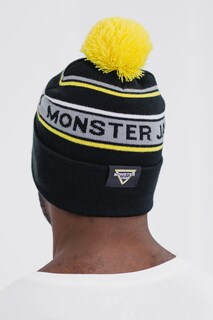 Foto 4 | Gorro De Invierno Beanie Con El Logotipo De Monster Jam, Negro Y Amarillo, Para Adulto - Venta Internacional.