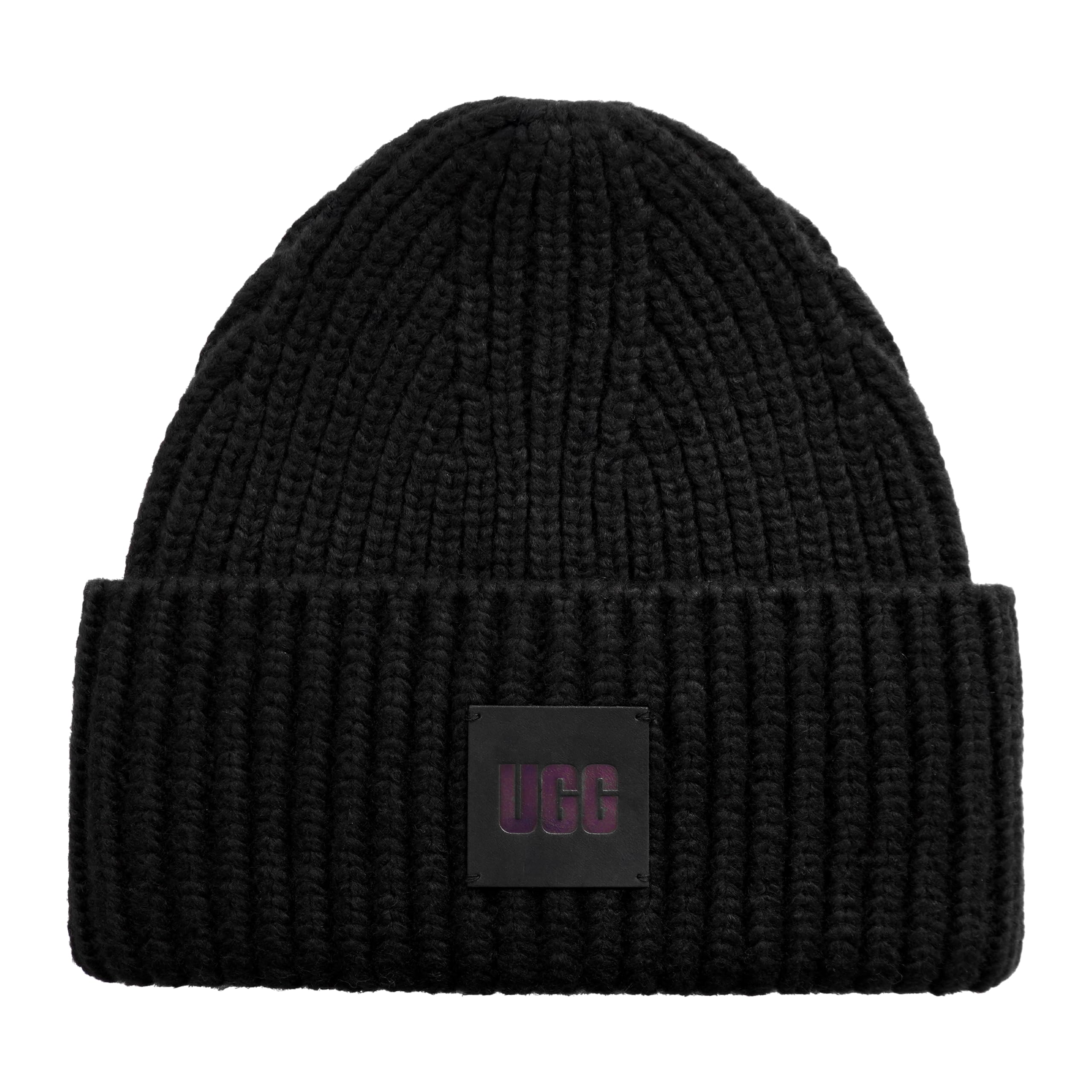 Foto 4 pulgar | Gorro Ugg Para Mujer Con Logotipo De Canalé Grueso Negro - Venta Internacional.