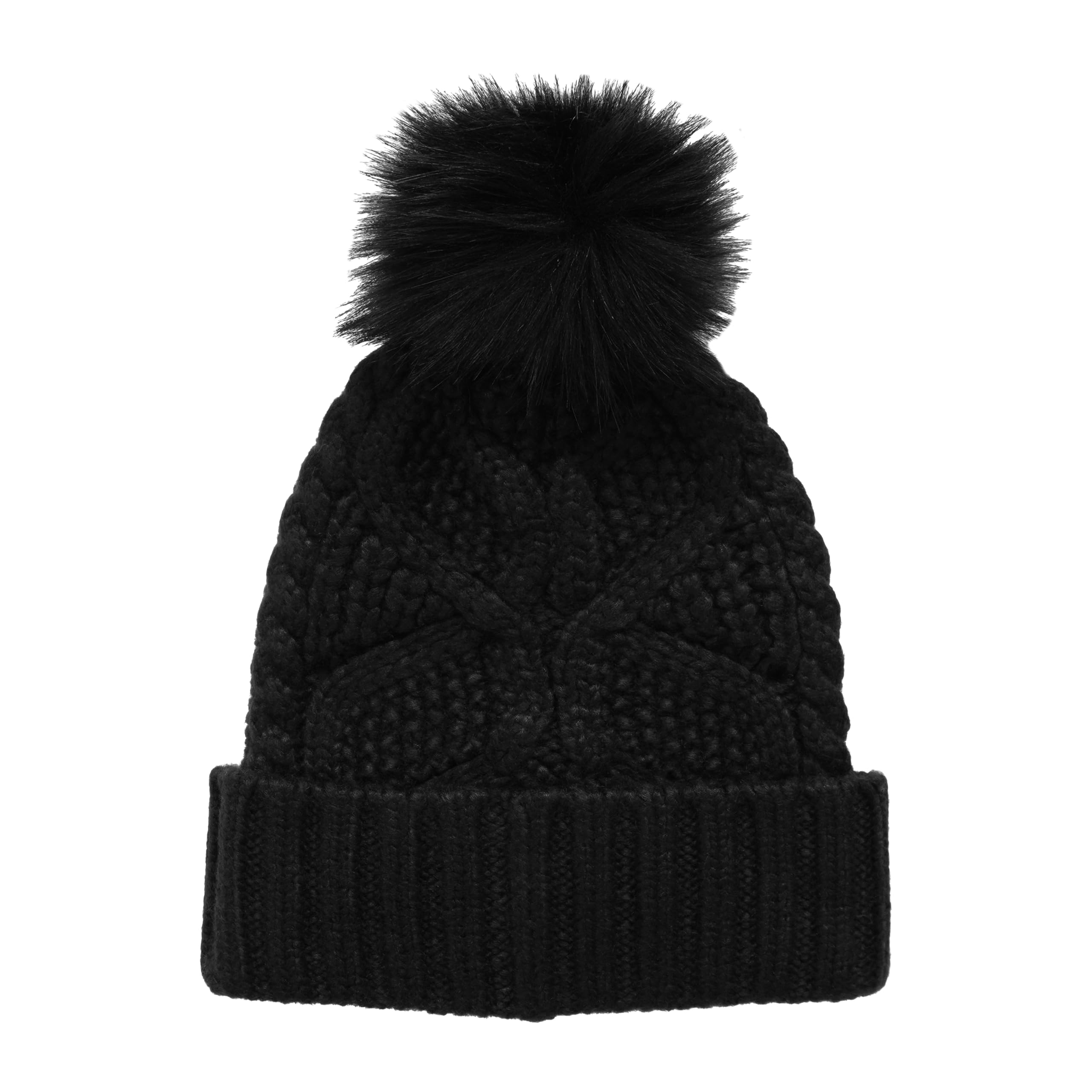 Foto 5 pulgar | Gorro Ugg Cable Con Pompón Para Mujer, Color Negro - Venta Internacional.