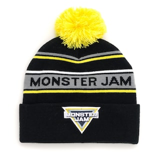 Foto 1 | Gorro De Invierno Beanie Con El Logotipo De Monster Jam, Negro/amarillo, Os Youth - Venta Internacional.