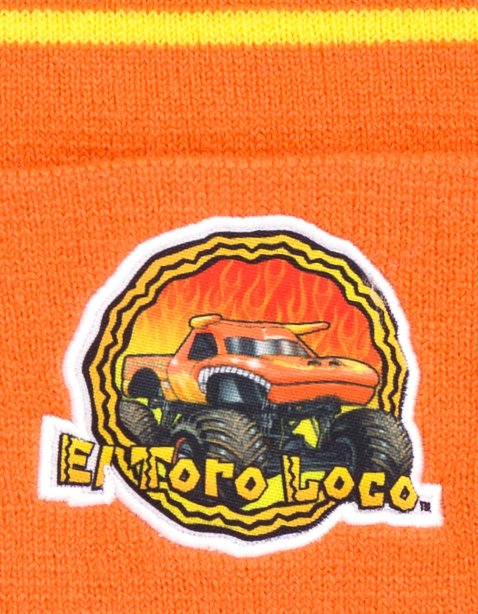 Foto 4 pulgar | Gorro De Invierno Beanie Monster Jam El Toro Loco Naranja/amarillo - Venta Internacional.