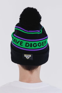 Foto 3 | Gorro De Invierno Beanie Monster Jam Grave Digger Green Para Adulto - Venta Internacional.