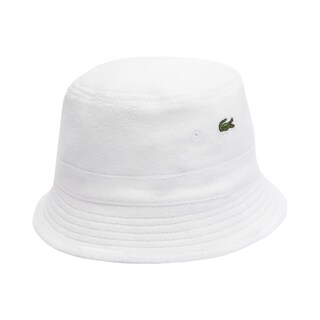 Foto 1 | Gorro De Pescador Bucket Hat Lacoste Textura Blanco Unisex - Original