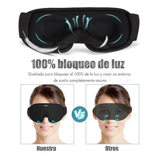 Foto 3 | Antifaz Lab.g 3d Para Dormir Adjustable Negro