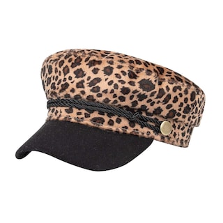 Foto 2 | Gorro Huoguo Para Mujer De Invierno De Terciopelo Cálido Casual De Leopardo - Venta Internacional.