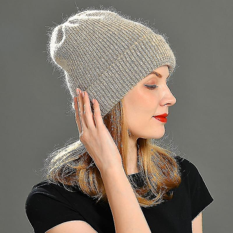 Foto 3 pulgar | Gorro Huoguo  Tejido En Invierno  De Lana  Verde Claro  Para Mujer - Venta Internacional.