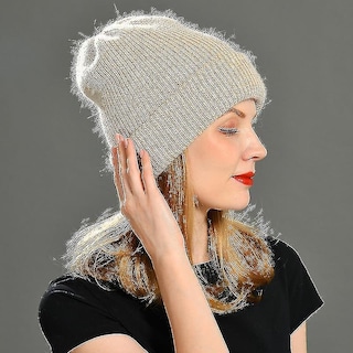 Foto 2 | Gorro Huoguo Tejido En Invierno De Lana Verde Claro Para Mujer - Venta Internacional.