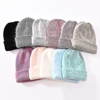 Foto 3 | Gorro Huoguo Tejido En Invierno De Lana Verde Claro Para Mujer - Venta Internacional.