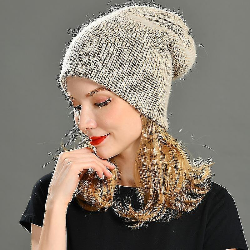 Foto 5 pulgar | Gorro Huoguo  Tejido En Invierno  De Lana  Verde Claro  Para Mujer - Venta Internacional.